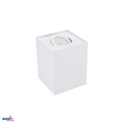 Oprawa nasufitowa punktowa ORTAL regulowana 96x96 GU10 max. 1x50W biała C23-DLO-AS-GU10-150-WH BEMKO BEMKO (C23-DLO-AS-GU10-150-WH)